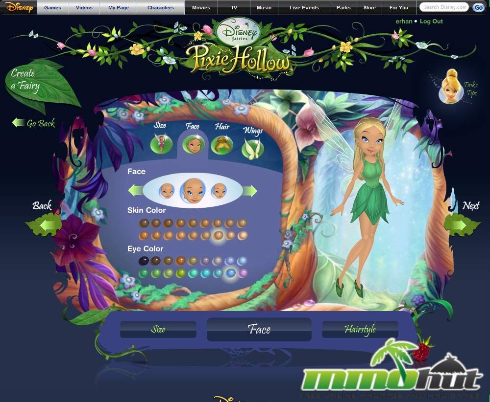 Pixie hollow online game